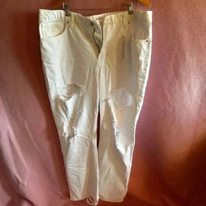 Good American white denim jeans never worn